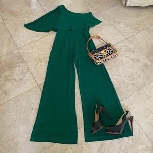 Trina Turk one shoulder jumpsuit, size 6